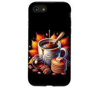 Fall Sweet Fall Coffee Mug With Walnuts Pancakes Cute Autumn Custodia per iPhone SE (2020) / 7/8