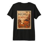 Fall Vibes Bad Day to Be a Pumpkin Maglietta Premium