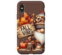 Fall Vibes Graphic For Women Men And Kids Cute Pumpkin Fall Custodia per iPhone X/XS