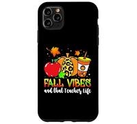 Fall Vibes & That Teacher Life, Apple Pumpkin Spice Leopard Custodia per iPhone 11 Pro Max