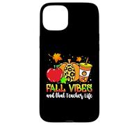 Fall Vibes & That Teacher Life, Apple Pumpkin Spice Leopard Custodia per iPhone 15 Plus