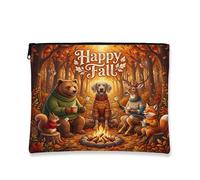 Fall Weimaraner - Trousse per il trucco con cane, divertente borsa da viaggio per donne e ragazze, organizer portatile in tela con cerniera, 17,8 x 22,9 cm