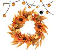 Fall Wreath - Front Door 45cm Farmhouse Sunflower Holiday Decorations
