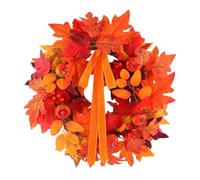 Fall Wreaths for Front Door 19.68in Realistic Berry Maple Leave Garland