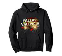Fallas Valencia Truenos e Bandiera Felpa con Cappuccio