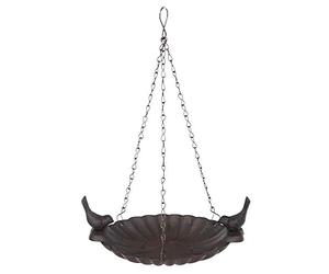 Fallen Fruits FB377 Ltd - Bagno sospeso con 2 uccelli, colore: Marrone