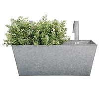 Esschert Design Vaso da Balcone in Zinco Anticato - 1 pz.