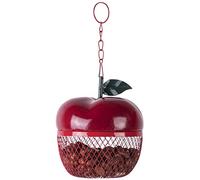 Fallen Fruits Ltd - Mangiatoia per dadi a forma di mela, colore: Rosso
