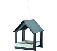 Fallen Fruits Metal Hanging Bird Table Mangiatoia per Uccelli, Grigio - NUOVO