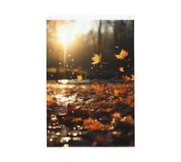 Fallen Leaves Flying Welcome Garden Flag 0,6 x 0,9 m Double Sided No Fade House Yard Flags Photo Sfondo Banner per Cortile Portico Prato Decorazione Esterna