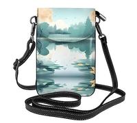 Fallen leaves on a tranquil lake - Borsa a tracolla da donna, perfetta per viaggi e shopping