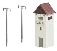FALLER 120241 Substation w/Power Poles Ho Scale Building Kit Set di Costruzione, Colore Nessuna indicazione, Taglia Unica