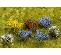 FALLER 14 Cespugli Fioriti per Modellismo, Accessori per Ferrovia, Decorazione Realistica in Miniatura