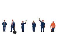 FALLER H0 PERSONALE FERROVIARIO DIPINTO STAZIONARIO MODELLISMO