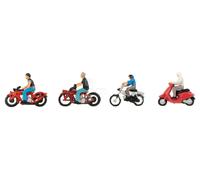 FALLER 151669 - Persone in motociclo, scala H0 1:87