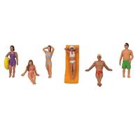 Faller 151688 - Sul Spiaggia 6 Figura Set 1:87 Scala, Ho Scala Pod Affrancatura