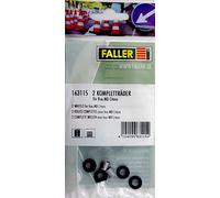 Faller 163115 - Set di 2 Ruote Complete (ASSE Posteriore) per Bus MB Citaro, Diversi
