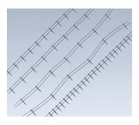 Faller 180432 Recinzione di ferro Kit da montare H0