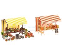 FALLER 180614 - Bancarelle di formaggi e fiori, kit di montaggio. Scala H0 1:87