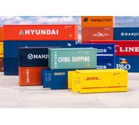 Faller 182057-20' Container, Set of 5 - Track Gauge H0