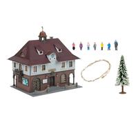 FALLER 190093 Scala HO Aktion set: Municipio con personaggi (versione invernale)