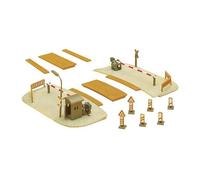 Faller 222173 Grade xing con Kit di Costruzione in Scala N Guardhouse