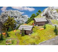 Faller FA130636 2 Heustadel Modellbausatz, verschieden, Medium