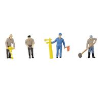 Faller FA180238 - Set di statuette con mini effetto sonoro, lavoratori e tremolo