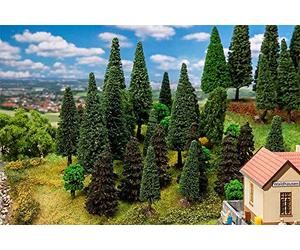Faller FA181530 - Set di 30 Alberi da Bosco Misti, Diversi