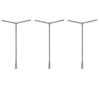 Faller H0 180122 - Lampada A Croce LED, Due Bracci, Bianco Freddo, 3 Pezzi Nuovo