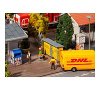 Faller H0 180281 - 2 Stazioni Di Servizio DHL Nuovo