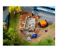 FALLER 180344 KIT MACCHINE DA COSTRUZIONE H0 MODELLO PRONTO GIA' ASSEMBLATO
