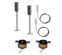 Faller Ho 161656 2 Semafori LED Con Stopp-Stellen Merce Nuova