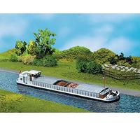 FALLER HO Scale River Cargo Boat w/Cabin - Kit (Nonpowered Display Model) 14-