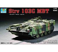 Faller Trumpeter 07298 Modellino da Costruire, Carro Armato Svedese Strv 103C MBT