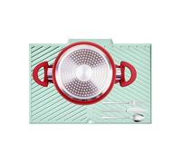 Fallimento a secco: silicone flessibile, tappeto da cucina, supporto per piatti | Tappetino anti -calendar 38 x 25 cm con scanalature di drenaggio, base resistente al calore per piatti del