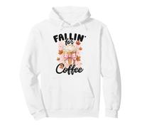 Fallin' for Coffee - Simpatico Motivo Autunnale con Latte Macchiato, Zucca e spezie Felpa con Cappuccio