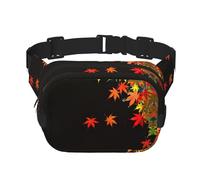 Falling acero foglie modello trendy alla moda marsupio unisex viaggio sport messenger bag