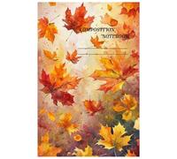 Falling Autumn Dreams Notebook: 6x9 Inch | 120 Ruled Pages | Cute Falling Leaves Journal for Writing, Notes, and Daily Inspiration