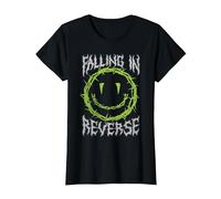 Falling in Reverse Smiley Thorns Maglietta, Donna, Nero, L