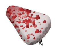 Falling Red Hearts - Coprisedile per bicicletta con coulisse, impermeabile, protegge dal sole e dalla polvere, unisex, per mountain bike