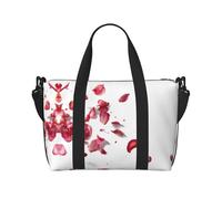 Falling Rose Petals Print Italy Flag Print Borsa versatile per viaggi, borsa a tracolla portatile da viaggio per ogni tua esigenza