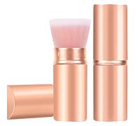 Falliny Pennelli retrattili per fondotinta, pennelli da viaggio in polvere Kabuki con coperchio per fondotinta liquido portatile, perfetto per miscelare liquidi, crema o cosmetici in polvere impecca