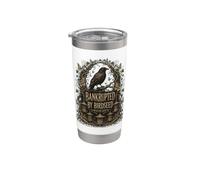Fallito da Birdseed Raven Bird Feeder Humor Bicchiere termico in acciaio inox doppia parete