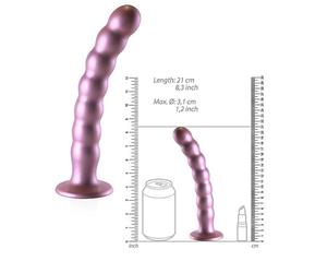 Fallo a sfere con ventosa dildo in silicone vaginale anal pene finto indossabile