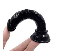 Fallo Anal Dildo Realistico Materiale in Silicone Morbido con Ventosa Potente Spina Anale Piccola e Bella Una Varietà di Colori per la Tua Scelta Giocattoli Sessuali(Schwarz)