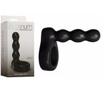 fallo anale con anello fallico Premium Platinum Silicone The Double Dip 2 c ring