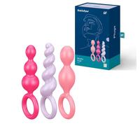 Fallo anale in silicone set dilatatore plug anal butt kit dildo a sfere morbido