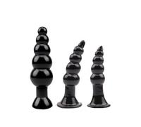 fallo anale kit 3 pz Dildo stimolatore a sfere con ventosa set anal butt sextoys