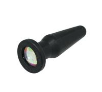 Fallo anale liscio dilatatore nero con pietra dildo morbido plug butt black sex